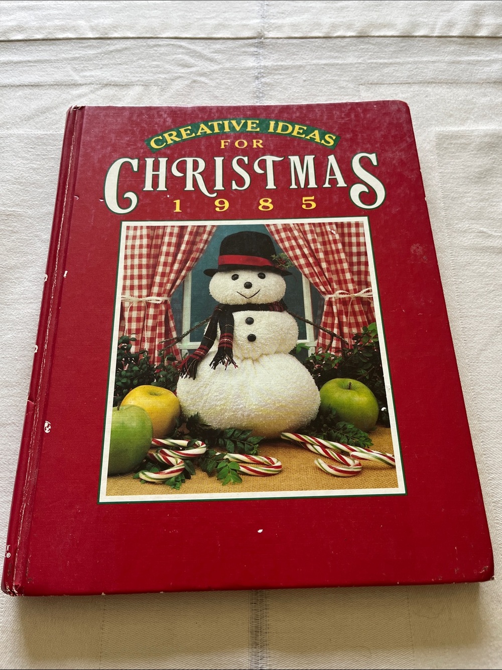 Vintage Creative Ideas for Christmas 1985 Hardcover Book - Red Cover